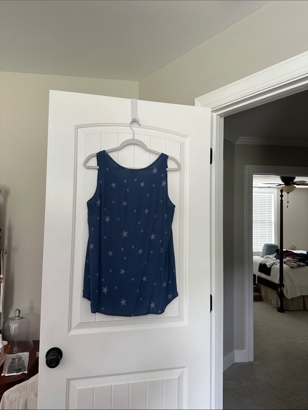 Eddie Bauer Sleeveless Star Print Tank Top - Navy - Picture 3 of 3